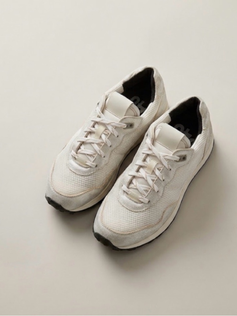 P448 White Mesh Sneakers​